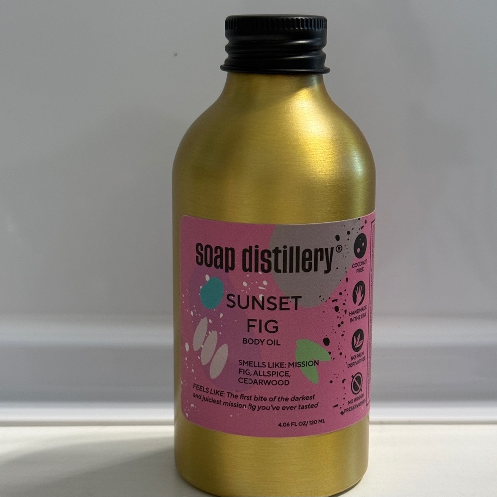 🆕 “Sunset Fig” Body Oil 4oz — Mission Fig, Allspice & Cedarwood Luxe Hydration